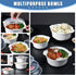 Microwave Bowls with Lids Plastic Mixing Bowls Microwave Safe Bowls Microwave Dishes for Heating Food Microwave Cookware Cooking Bowls for Ramen B...