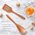 Wooden Utensil Set,Premium Teak Wooden Kitchen Utensil Set- 6 Piece Handcrafted, Wooden Kitchen Utensils Set for Cooking,Durable Cooking Utensils ...