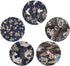 5PCS Cotton Pattern Fabric Fabric Bundles Small Flower Pattern Japanese Style Fabric for Crafts Sewing Quilting Patchwork Face Protection (Gold Pi...