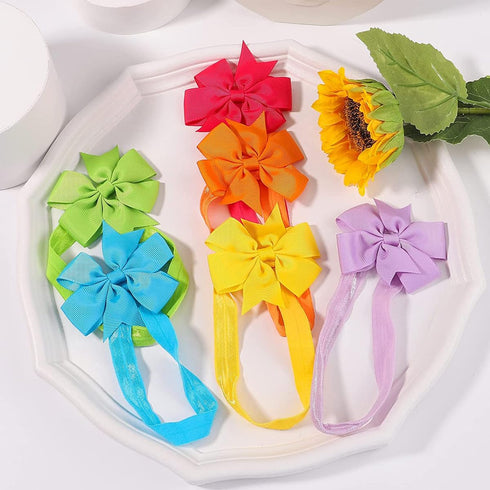 WillingTee Hairband, Baby Girls Headbands 3Inch 40 Colors Grosgrain Ribbon Hair Bows Choice for Baby Girls Infants Toddler Kids Teens and Children...