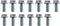 ICT Billet TH350 TH400 PAN BOLT SET Transmission Chevy Kit 13pc Standard Thread 305 327 350 383 5.0L 5.7L V8 Compatible With Chevrolet Truck Car 5...