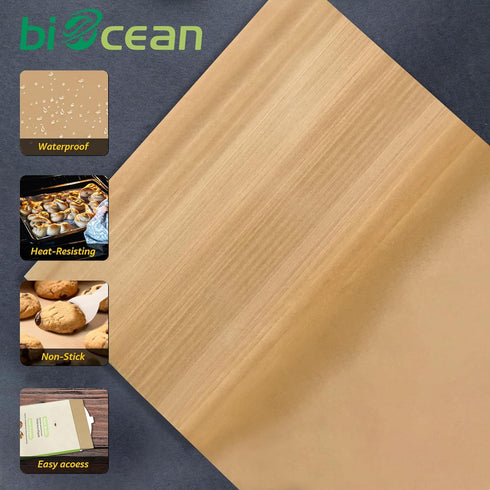 200Pcs 12x16In Unbleached Parchment Paper Sheets Precut Heavy Duty Flat Kitchen Baking Supplies Paper Non-Stick,Non-Toxic Cooking Paper for Air Fr...