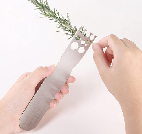 Stainless Steel Herb Stripper -Kale & Herb Stripper, for Leafy Greens and Woody Herbs, Kale Kitchen Gadgets Leaf Stripping Tool Separator...