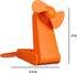 O2COOL Personal Battery Pocket and Table Desk Fan - Carabiner Clip - Flip Down Stand - Quiet - Foam Blades - Orange...