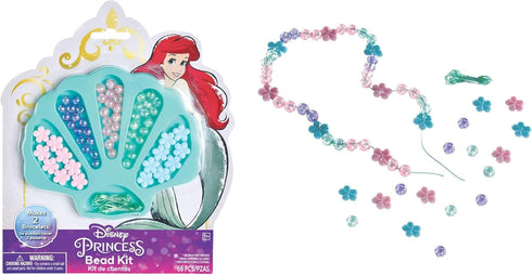 ©Disney Princess Enchanting Jewelry Bead Kit | Includes 64 Multicolor Beads & 2 Elastic Strings, Ideal Party Gift For Birthdays & Themed Events - ...