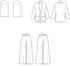 Simplicity Misses' Jacket, Tank Top, and Pull-On Pants Packet, Code 9271 Sewing Pattern, Sizes 18-26, White...