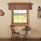 VHC Brands Rustic Thanksgiving Kitchen Beckham Plaid Rod Pocket Cotton Hanging Loops 16x60 Curtain, Valance, Rust Red...