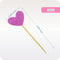 Cupcake Toppers 30Pcs Set, GUCUJI Funny Purple Heart DIY Glitter Mini Birthday Cake Snack Decorations Picks Suppliers Party Accessories for Weddin...