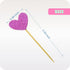 Cupcake Toppers 30Pcs Set, GUCUJI Funny Purple Heart DIY Glitter Mini Birthday Cake Snack Decorations Picks Suppliers Party Accessories for Weddin...