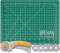WA Portman Self Healing Cutting Mat & Rotary Cutter for Fabric Set - 9x12 Inch Rotary Cutter Mat - 45mm Rotary Cutter and Mat - 5 Rotary Fabric Cu...