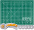 WA Portman Self Healing Cutting Mat & Rotary Cutter for Fabric Set - 9x12 Inch Rotary Cutter Mat - 45mm Rotary Cutter and Mat - 5 Rotary Fabric Cu...