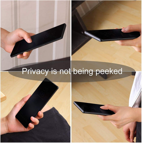 Galaxy Note 10 Plus Privacy Screen Protector, Anti Spy Case Friendly Fingerprint Available Soft Film, Full Adhesive Coverage Anti-Scratch Nano Shi...