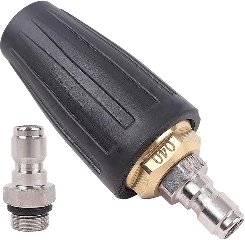 4000PSI Pressure Washer Turbo Nozzle Tool 1/4'' Quick 360°Rotating Spray Turbo Nozzle Kit...