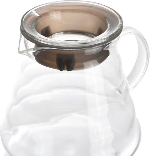 Vdomus Pour Over Coffee Maker - 500ml Glass Coffee Pot - Portable Dripper - 5''H French Style Manual Coffee Brewer with Strainer (Without Stainles...
