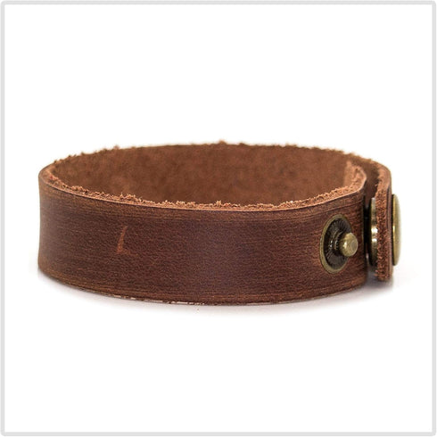 Punk Vintage Alloy Buckle Wristband Leather Cuff Bracelet...