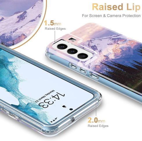 Esdot Compatible with Samsung Galaxy S22 Plus Case,Passing 21ft Drop Test,with Fashionable Designs for Women Girls,Protective Phone Case for Galax...