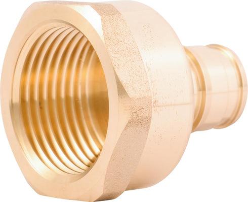 SharkBite 1/2 Inch x 3/4 Inch Expansion FNPT Adapter Fitting for PEX-A Pipe, Brass Plumbing Fittings, Female NPT Adapter for PEX-A Tubing, UAB068L...