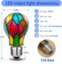 LED Stained Glass Light Bulb A19 4W E26 Base Painted Light Bulb Night Light Mosaic Light Bulb Party Light Bulb Stainglass Light Bulb...