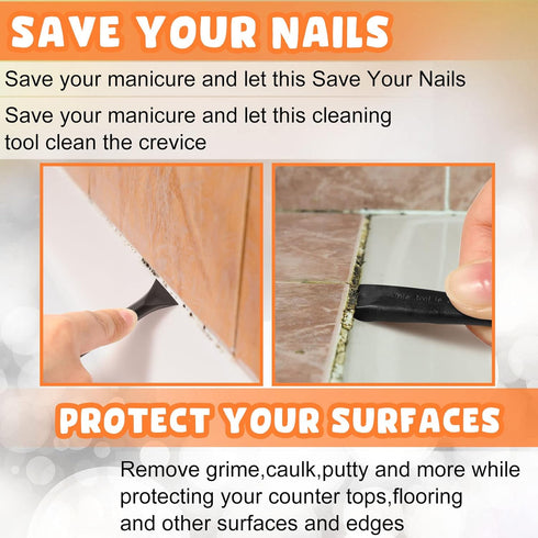 9 Pcs Plastic Scraper Tool Sticker Scraper Tool Plastic Razor Blade Scraper Plastic Pick Plastic Scraper Non Scratch Tool Putty Knife for Window F...