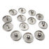 Honbay 50PCS Metal Round Flat Buttons Coat Jacket Shirt Trousers Button for Sewing DIY Crafts (15mm)...