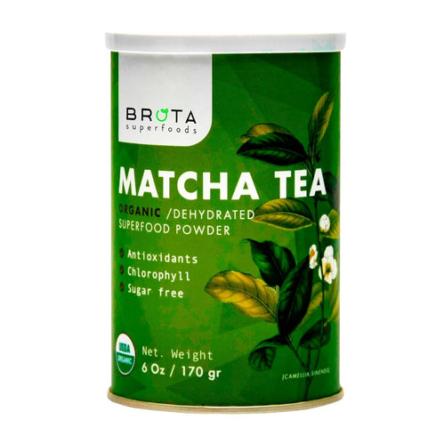 BROTA SUPERFOODS Organic Matcha Powder - Premium Grade - Green Tea - Energy Booster - Ideal for Lattes and Smoothies - Enhance Concentration and V...