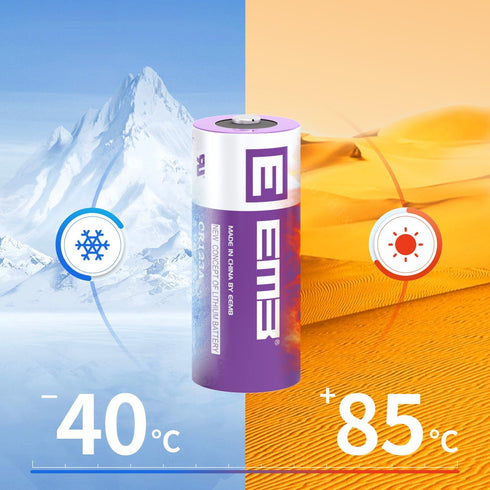 EEMB CR123A 3V Lithium Batteries 4 Pack 1700mAh 3 Volt 123 Battery with High Capacity for Flashlight Toys Alarm System Non-Rechargeable Battery...