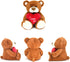 I Love You! 10'' Teddy Bear with Red Heart, Soft Plush Bear Doll Stuffed Animal Toys Valentines Day Decor Gifts for Her/Girlfriend Lover Mom Kids ...
