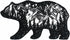 California Bear with Mountains Stars Moon Outdoor Landscape Well Made Quality Sew/ Iron On 100% Embroidered Decorative Applique Patch for Hats Jac...
