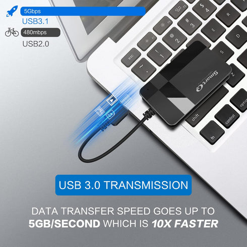 SmartQ C368 USB 3.0 Card Reader - Plug & Play, Compatible with Apple & Windows, Supports SD, Micro SD, MS, CF Cards...