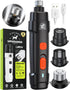Dog Nail Grinder Upgraded Dog Nail Trimmers Clipper with 2 LED Light, 2 Speed Rechargeable Electric Pet Nail Grinder Quiet Low Noise for Small Med...