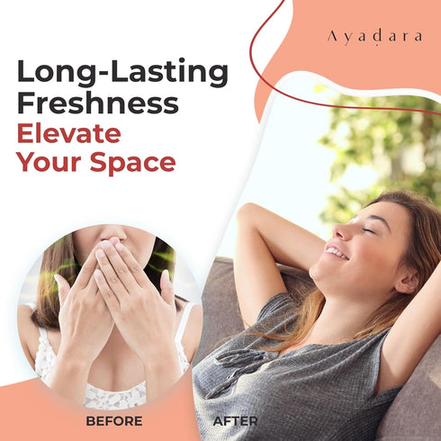 Natural Room Spray | Refreshing Citrus Air Freshener for Home & Office | Witch Hazel, Lemongrass, & Peppermint Oil Room Deodorizer Spray | Nature-...
