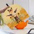 Giraffe Sunflower Print Tea Cozy for Ladies Gift Teapot Cover Home Decorative Accessory Insulated Teapot Cozy for Dust Proof Keep Warm Yellow Kett...