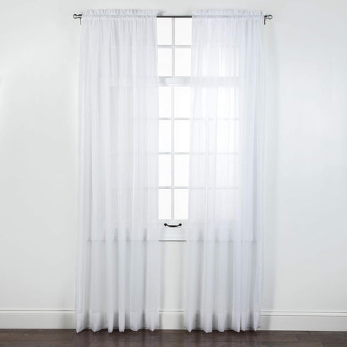 Stylemaster Elegance Sheer Voile Panel, 60" x 84", White...