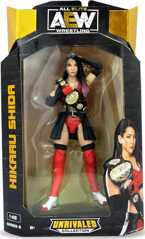 Hikaru Shida - AEW Unrivaled 6 Jazwares Toy Wrestling Action Figure...