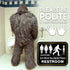 Bigtime Signs Funny Bathroom Sign | 11.5" x 8.75" Rigid PVC | All Gender Bigfoot & Alien Wash Your Hands Please - Bathroom Decor & Signs...