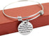 3PCS Stainless Steel Inspirational Charm Bracelets Jewelry Set Engraved Message Motivational Expendable Bangles for Women Girls...