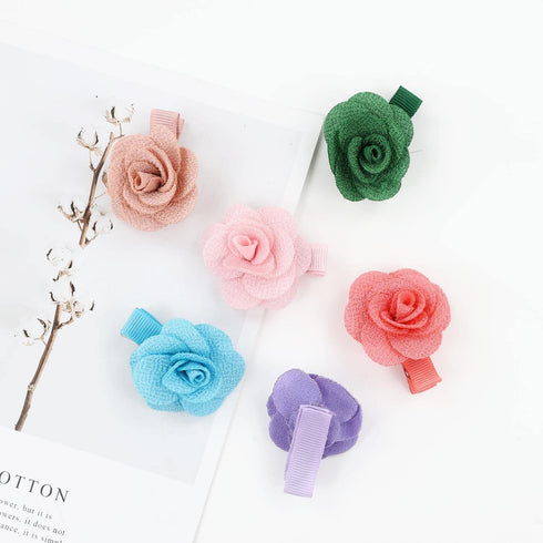 inSowni 12 Pack Flower Alligator Hair Clips Barrettes Fully Lined for Infants Baby Girls Toddlers Kids...
