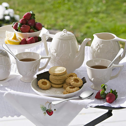 E-far Stainless Steel Teaspoons Set of 12, Modern Silverware Flatware Dessert Spoons for Home, Kitchen, Restaurant, Round Edge & Mirror Polished, ...