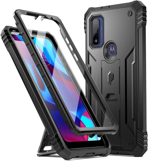 Poetic Revolution Series Case for Motorola Moto G Pure 6.5 inch (2021 Release), Full-Body Rugged Dual-Layer Shockproof Protective Cover with Kicks...