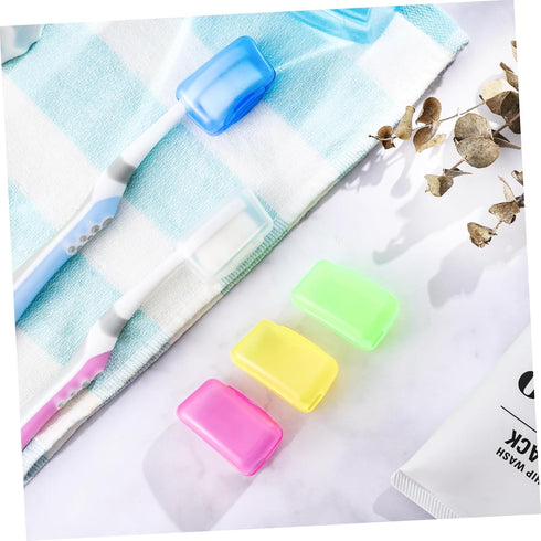 FOMIYES 10pcs Toothbrush Holder Toothbrush Cap Teeth Covers Toothbrush Case Toothbrush Cover Brush Pod Case Case Travel Portable Toothbrush Case...