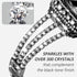 Surace Compatible with Apple Watch Bands 45mm for Women Series 9 8 7, Bling Diamond Rhinestone Link Bracelet with 2 in 1 Waterproof Bling Case Lac...