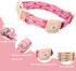 Lionheart glory Airtag Dog Collar Valentine's Day Collar for Large Dogs, Pink Dog Collars with Airtag Hloder Spring Dog Collar Heavy-Duty Pet Coll...