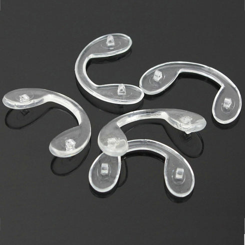 10 Pairs of Silicone Glasses U Shaped Strap Bridge Screw in Silicone Nose Pads Eyewear Accessory...