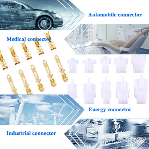 Glarks 580Pcs 2.8mm Pitch 2 3 4 6 9 Pin Wire Connectors Housing Terminal, Male & Female Plug Housing and Pin Header Crimp Wire Terminals Connector...