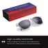 Readerest Polarized Sunglasses, Premium Square Sunglasses with Clear Frame and Black Shades, Full UV 400 Protection for Men and Women...