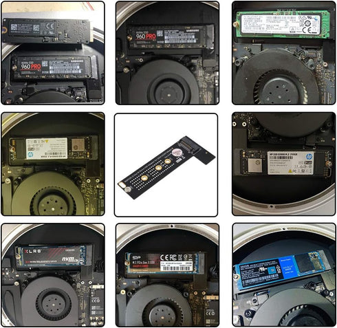 PCI-E x4 x2 M.2 NGFF M-Key NVME AHCI SSD Converter Card Adapter Raiser for MacBook Mini A1347 2014 MEGEN2 MEGEM2 MEGEQ2 NVME SSD...