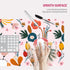 Mouse Pad Desk Mat Gaming Large Keyboard Cute Office Desktop Computer Laptop Floral XXL Long Giant Big Kawaii Aesthetic Girly Pretty Design Women ...