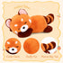 Red Panda Stuffed Animal Pillow Cute Red Panda Plush Toy Panda Plushie Gift for Girlfriend Kids Birthday 13.7" Red Panda Pillow...