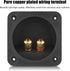 Speaker Box Terminal Cup, Square Double Binding Post Subwoofer Box Speaker Terminal Plates for DIY Home Car Stereo Speaker...