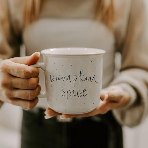 Sweet Water Decor Fall Coffee Mugs | Seasonal 16oz Ceramic Campfire Coffee Cup | Microwave & Dishwasher Safe Autumn Mug Great for Halloween, Pumpk...
